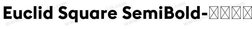Euclid Square SemiBold字体转换